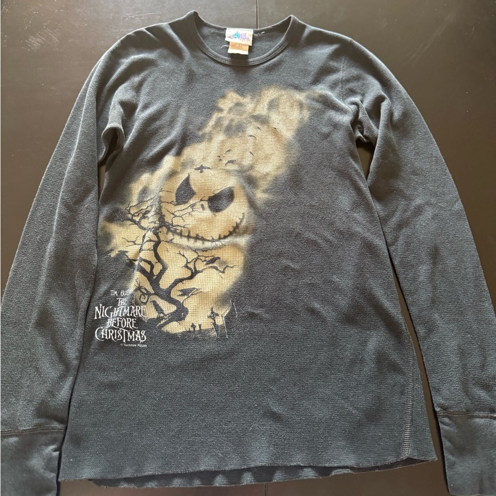 The Nightmare Before Christmas Jack Skellington Black Long Sleeve Tee
